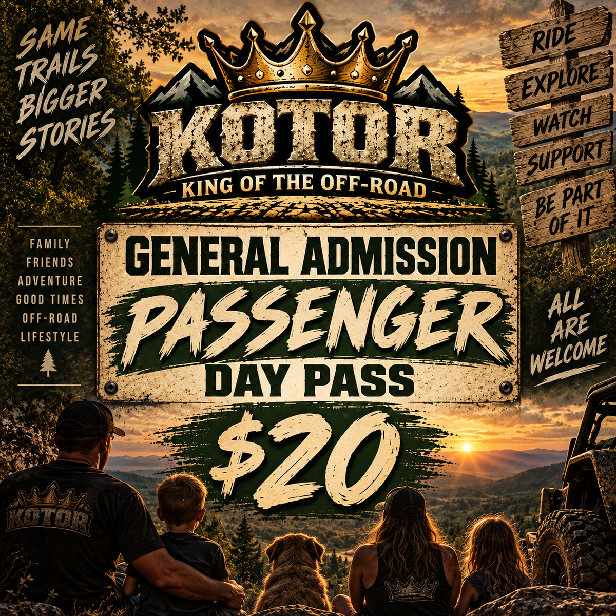 General Admission Passenger DAY Pass