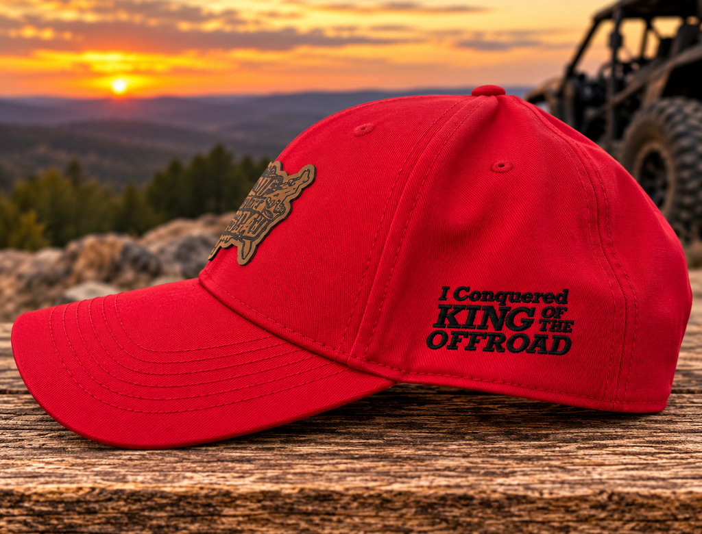 King of the Off-Road Leather Patch Hat